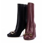 Winsome Boots in Black & Burgendy